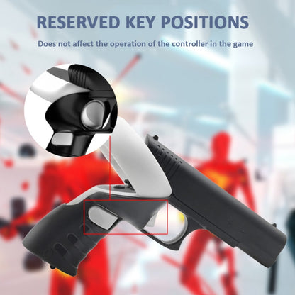 For Meta Quest 2 VR  iplay Controller Shooting Game Grip, HBV-Q08 Black