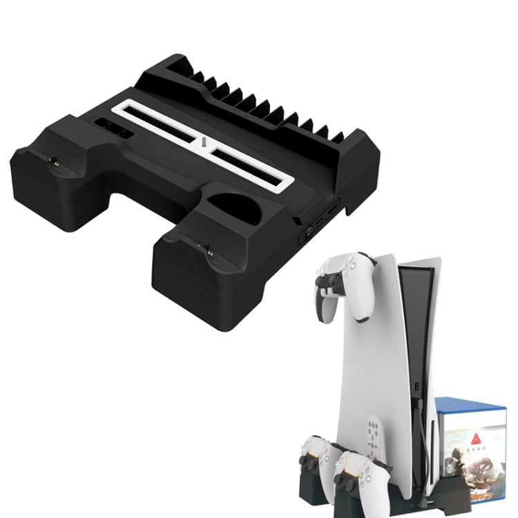 For PS5 iplay Dual-seat Charging and Cooling Base Bracket Storage Rack, HBP-348