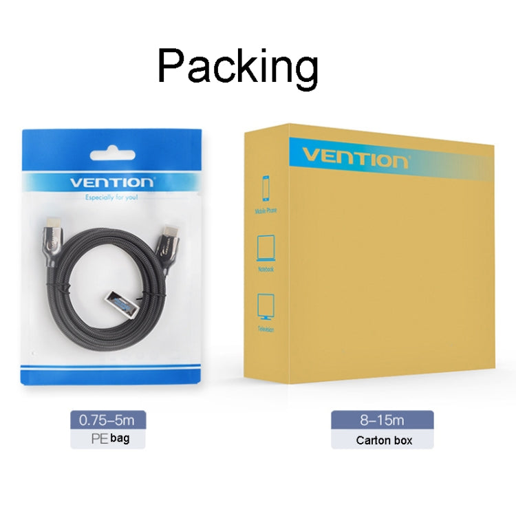 VenTion HDMI Round Cable Computer Monitor Signal Transmission Cable, 0.75m, 1m, 1.5m, 2m, 3m, 5m, 8m, 10m, 15m