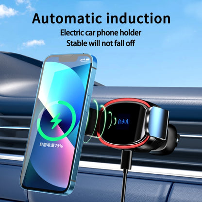 15W Car Wireless Charging Bracket Auto Induction Electric Navigation Bracket