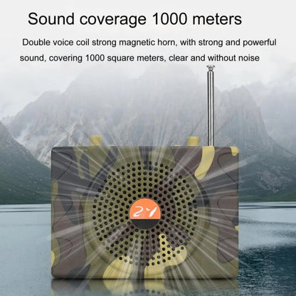 25W  Bluetooth Voice Amplifier Bird Hunting Speaker Supports USB/TF/FM 1000m Remote Control, EU Plug, US Plug