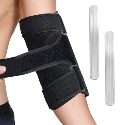 Sports Elbow Pads with Double Aluminum Plate Support Arm Sprain Fixed Protective Gear