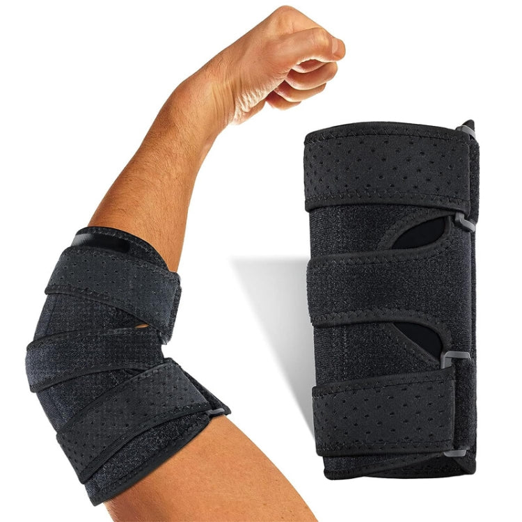 Sports Elbow Pads with Double Aluminum Plate Support Arm Sprain Fixed Protective Gear