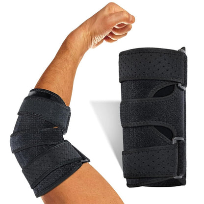 Sports Elbow Pads with Double Aluminum Plate Support Arm Sprain Fixed Protective Gear