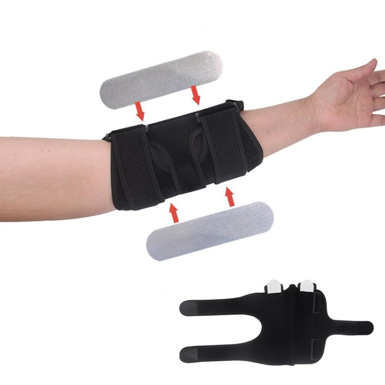 Sports Elbow Pads with Double Aluminum Plate Support Arm Sprain Fixed Protective Gear