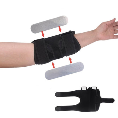 Sports Elbow Pads with Double Aluminum Plate Support Arm Sprain Fixed Protective Gear