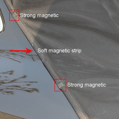 Car Tailgate Anti-Mosquito And Insect Screens Trunk Magnetic Sunscreen Mosquito Net, S 144 x 150cm, M 156 x 150cm, L 162 x 150cm, XL 174 x 150cm