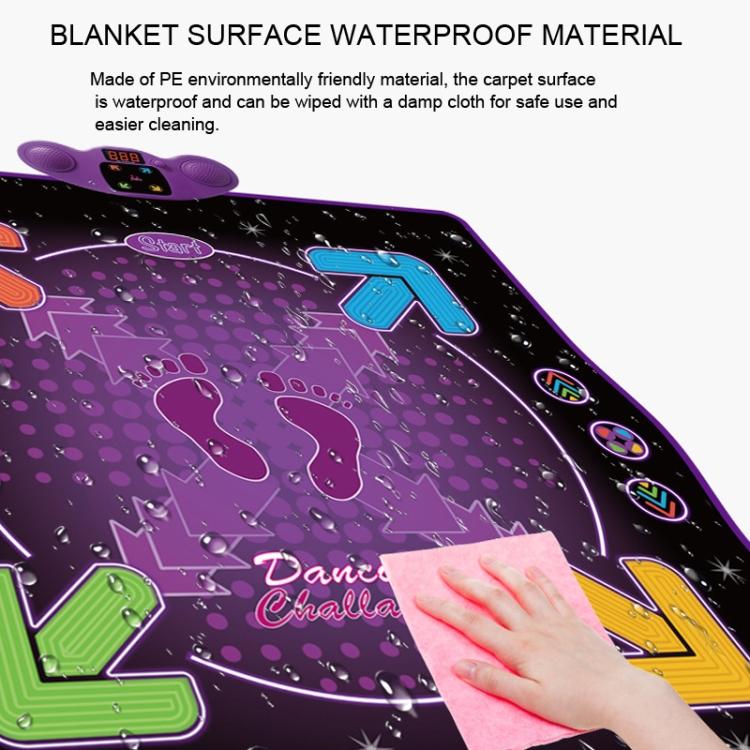 Bluetooth Electronic Dance Mat Children Music Dance Pad, Basic Without Microphone, Lighting Type