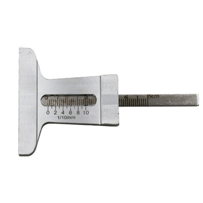 Stainless Steel Tire Tread Vernier Depth Gauge, 0-30mm, 0-50mm, 0-60mm