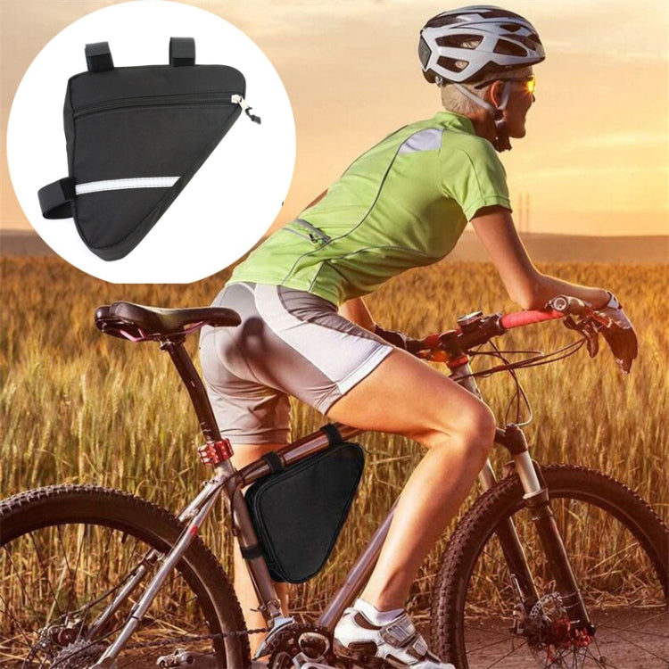 7 inch Bicycle Triangle Bag Outdoor Sports Cycling Gear Storage Bag, Without Water Cup Bag, With Water Cup Bag