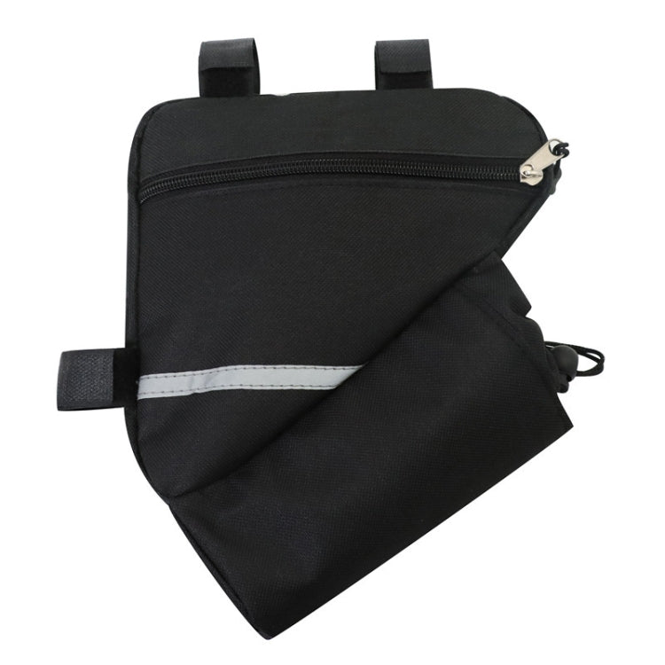 7 inch Bicycle Triangle Bag Outdoor Sports Cycling Gear Storage Bag, Without Water Cup Bag, With Water Cup Bag