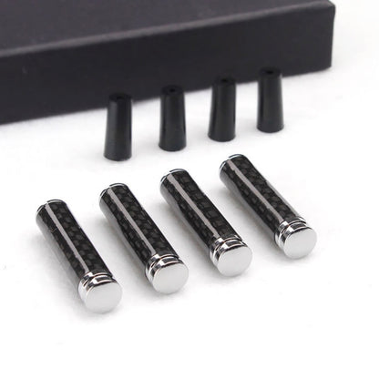 Carbon Fiber Door Interior Deadbolt Trim Cover, 4pcs/set