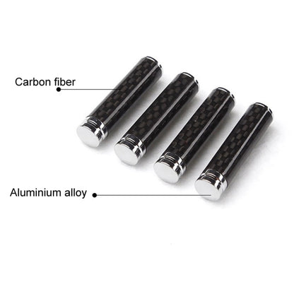 Carbon Fiber Door Interior Deadbolt Trim Cover, 4pcs/set