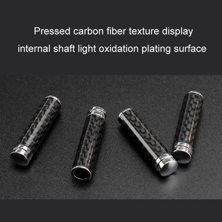 Carbon Fiber Door Interior Deadbolt Trim Cover, 4pcs/set