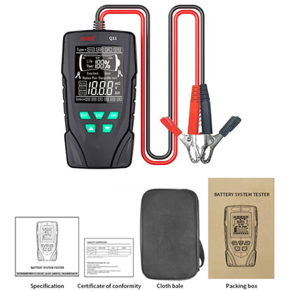 BSIDE Q11 Car Battery Detector 12V/24V Battery Life Capacity Internal Resistance Tester