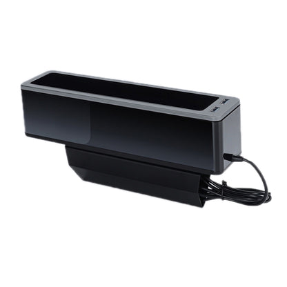 Car Seat Gap Storage Box with 2 USB Charging Port, Principal Driver Silver, Co-pilot Silver, Principal Driver Red, Co-pilot Red, Principal Driver Gray, Co-pilot Gray