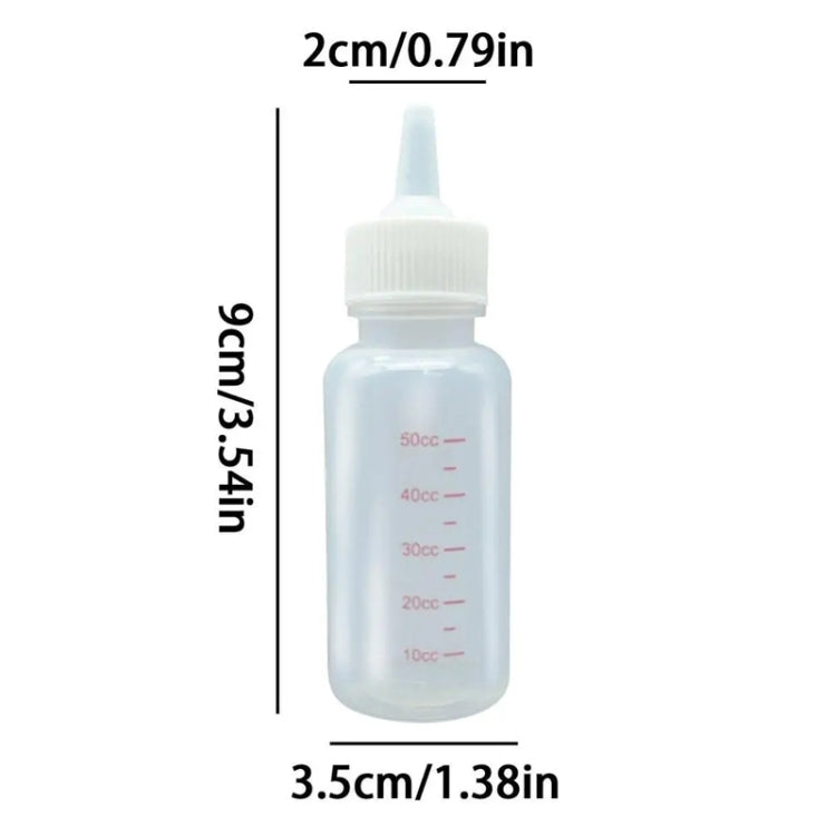 Newborn Pet Soft Nipple Milk Bottle Set Puppy Cats Feeding Supplies, 3pcs /Set 50ml, 6pcs /Set 50ml