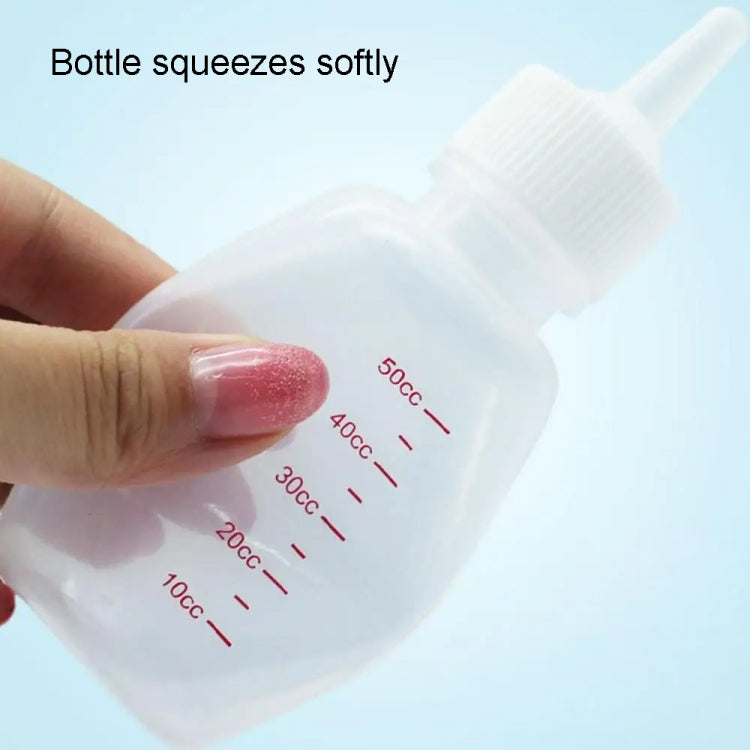 Newborn Pet Soft Nipple Milk Bottle Set Puppy Cats Feeding Supplies, 3pcs /Set 50ml, 6pcs /Set 50ml