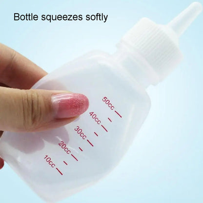 Newborn Pet Soft Nipple Milk Bottle Set Puppy Cats Feeding Supplies, 3pcs /Set 50ml, 6pcs /Set 50ml