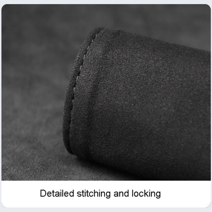 1pair Car Door Handle Decorative Anti-Scratch Cover Car Slippery Leather Inner Door Handle Protective Cover