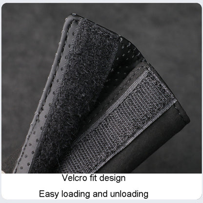 1pair Car Door Handle Decorative Anti-Scratch Cover Car Slippery Leather Inner Door Handle Protective Cover