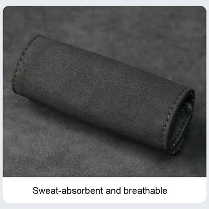 1pair Car Door Handle Decorative Anti-Scratch Cover Car Slippery Leather Inner Door Handle Protective Cover