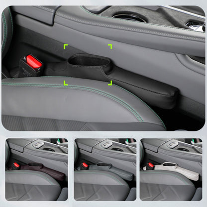 1pair Car Seat Storage Organizer Seat Anti Leakage Seam Fillers, Storage Black, Storage Dark Coffee