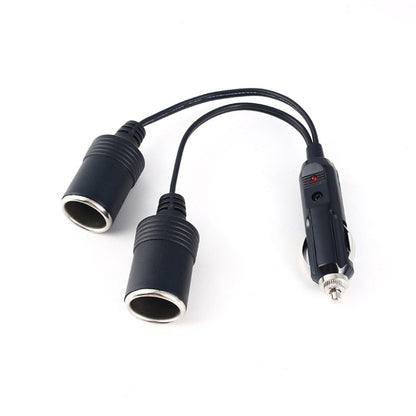Copper Car Cigarette Lighter Extension 12/24V 10A General 1 Drag 2 Car Charging