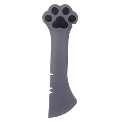 Cartoon Cats Paw Design Can Opener Multi-Function Can Opener Pet Tableware, Spoon (White), Spoon (Gray)