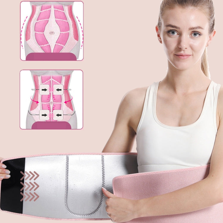 Slimming Waist Belt Sweatband For Training And Running, Rubber Inner, Silver Ions Inner