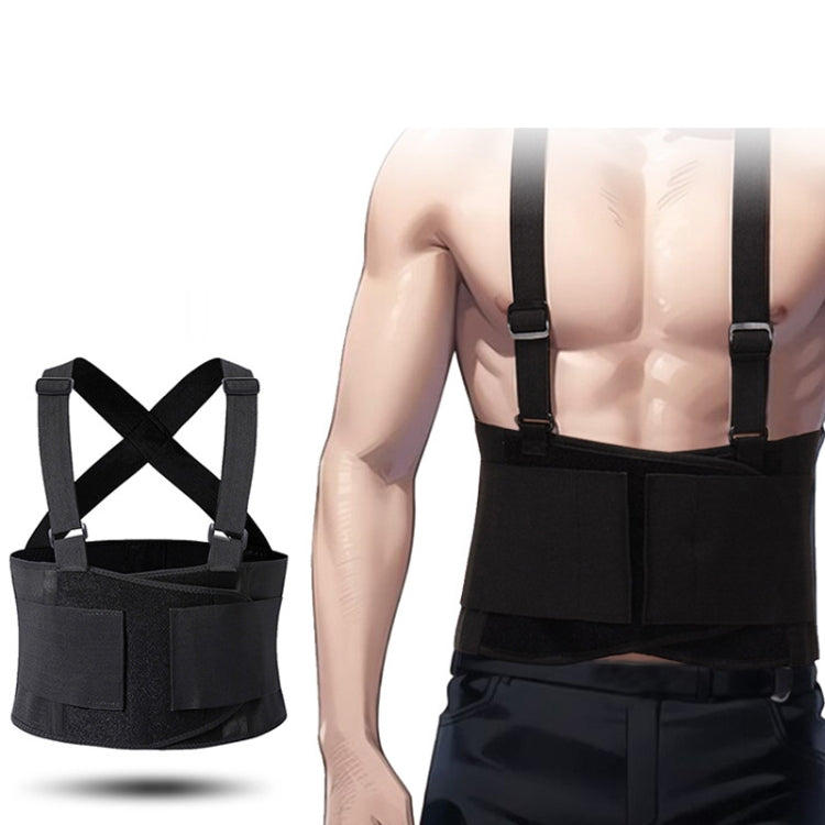 Sports Back Support Belt Waist Pain Protection Belt with Suspender Strap for Heavy Lifting, S, M, L, XL, XXL, XXXL