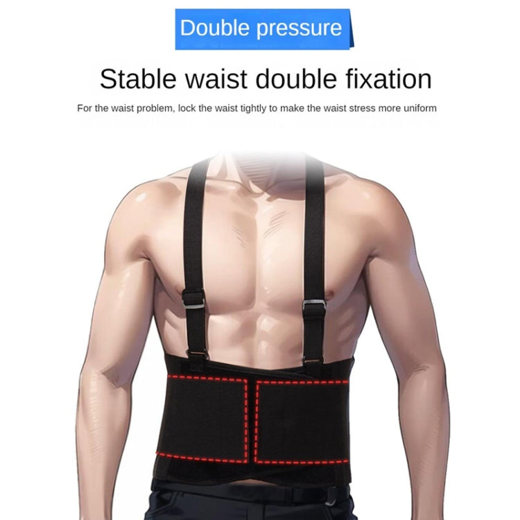 Sports Back Support Belt Waist Pain Protection Belt with Suspender Strap for Heavy Lifting, S, M, L, XL, XXL, XXXL