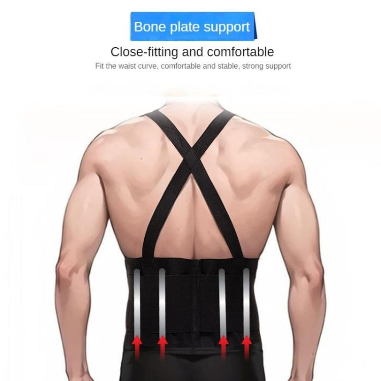 Sports Back Support Belt Waist Pain Protection Belt with Suspender Strap for Heavy Lifting, S, M, L, XL, XXL, XXXL