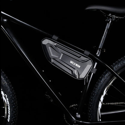 WILD MAN XT4 1.2L EVA Hard Shell Bicycle Triangle Bag Electric Vehicle Side Bag, XT4 (Sun), XT4 (Twill)