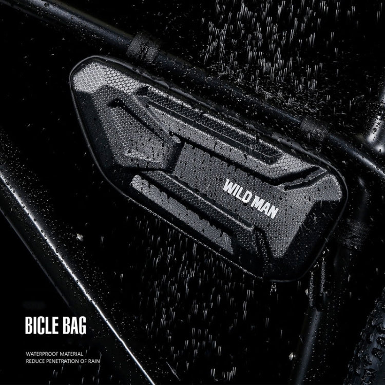 WILD MAN XT4 1.2L EVA Hard Shell Bicycle Triangle Bag Electric Vehicle Side Bag, XT4 (Sun), XT4 (Twill)