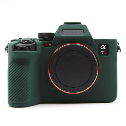 For Sony A7RV Mirrorless Camera Protective Silicone Case, Yellow, Red, Camouflage, Black, Dark Green, Coffee, White, Blue