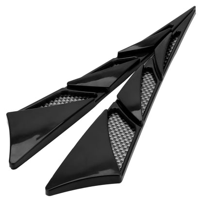 1pair Car Modified Side Air Vent Shark Gill Spoiler Fender