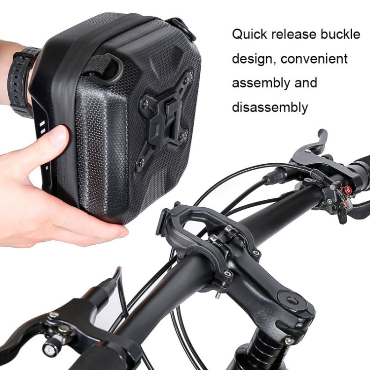 WILD MAN E18 2L EVA Hard Shell Bicycle Waterproof Front Bag Multifunctional Quick Release Hanging Bag, E18