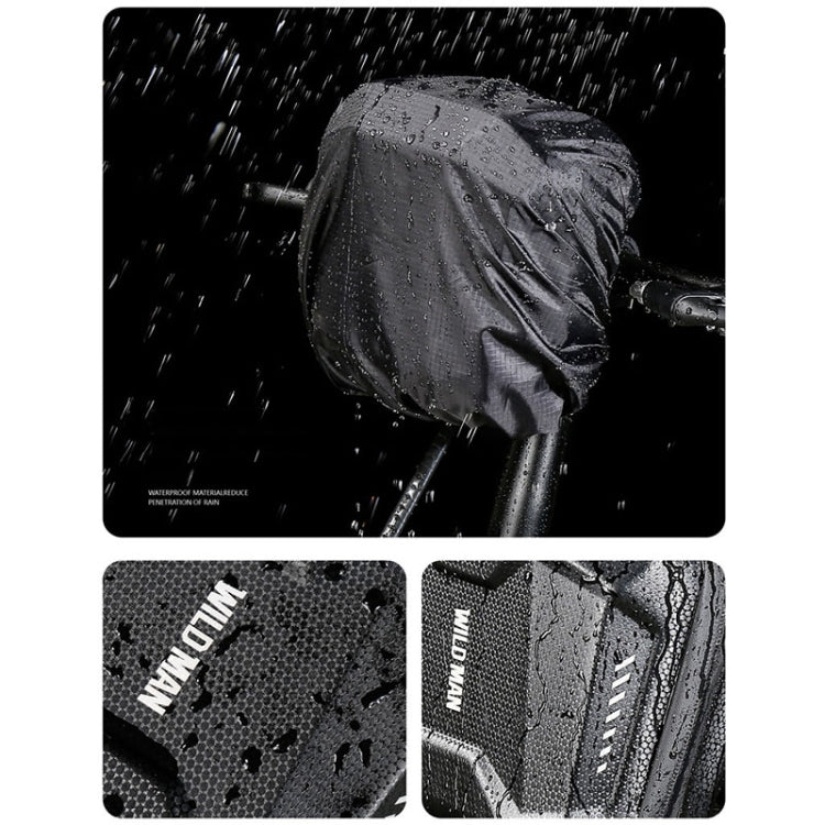 WILD MAN E18 2L EVA Hard Shell Bicycle Waterproof Front Bag Multifunctional Quick Release Hanging Bag, E18