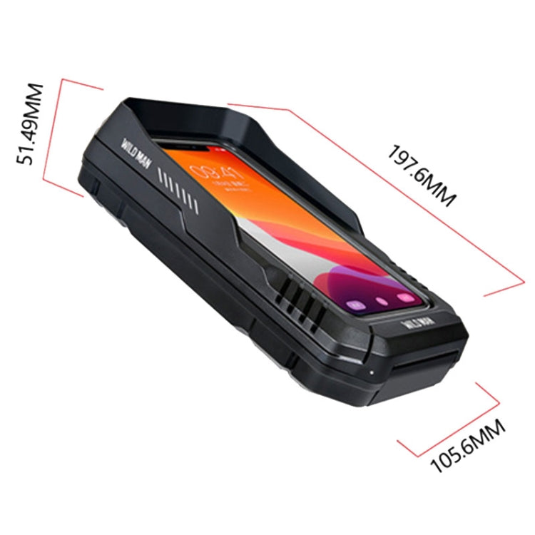 WILD MAN FK4 0.5L EVA Hard Shell Bicycle Waterproof Case Handlebar Phone Touch Screen Holder, FK4