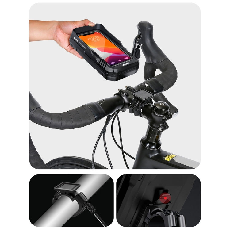 WILD MAN FK4 0.5L EVA Hard Shell Bicycle Waterproof Case Handlebar Phone Touch Screen Holder, FK4