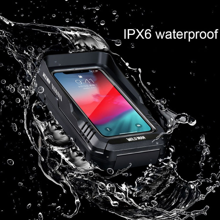 WILD MAN FK4 0.5L EVA Hard Shell Bicycle Waterproof Case Handlebar Phone Touch Screen Holder, FK4