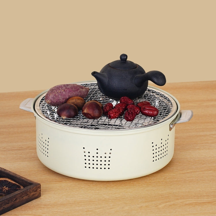 Charcoal Grill Stainless Steel Outdoor Camping Cooking Tea Around The Stove Barbecue Stove, Style B