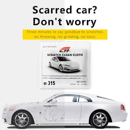MCPP 2pcs /Pack Car Scratches Abrasive Cloth Automotive Scratch Removal And Repair Wipe