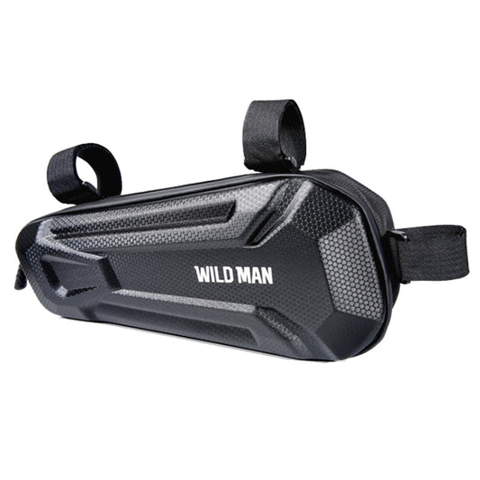 WILD MAN XT9 1.8L EVA Hard Shell Bike Front Beam Triangle Bag Electric Vehicle Waterproof Bag, XT9 (Sun), XT9 (Twill)