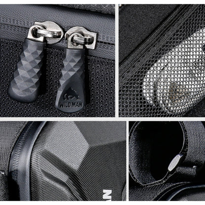 WILD MAN XT9 1.8L EVA Hard Shell Bike Front Beam Triangle Bag Electric Vehicle Waterproof Bag, XT9 (Sun), XT9 (Twill)