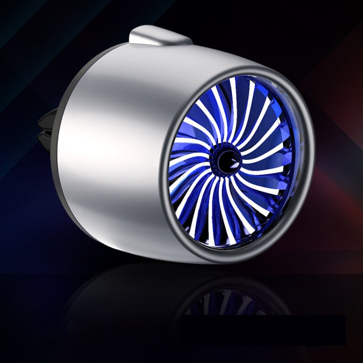 Car Fragrance Super Engine Car Air Conditioning Aroma Diffuser Outlet Ornament, Gray Titanium Red Light, Gray Titanium Blue Light, Bright Silver Red Light, Bright Silver Blue Light, Golden Red Light, Golden Blue Light
