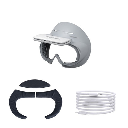 For PICO 4 Hibloks VR Glasses Face Cushion Protector Pad With Fan, 1pc PU Cotton, 2pcs PU Cotton, 1pc Ice Silk, 2pcs Ice Silk