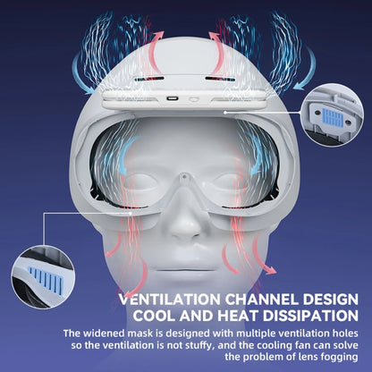For PICO 4 Hibloks VR Glasses Face Cushion Protector Pad With Fan, 1pc PU Cotton, 2pcs PU Cotton, 1pc Ice Silk, 2pcs Ice Silk