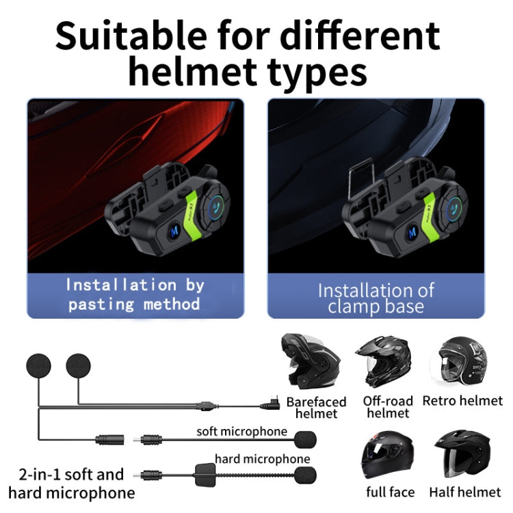 S3 Motorcycle Helmet Bluetooth Headset For Full and Half Helmets